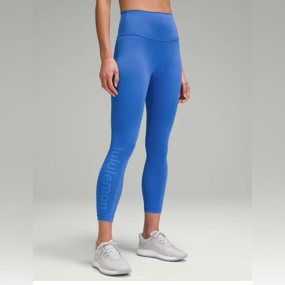 Lululemon Wunder Train High-Rise Tight 25" *Graphic in Pipe Dream Blue - Picture 2 of 10